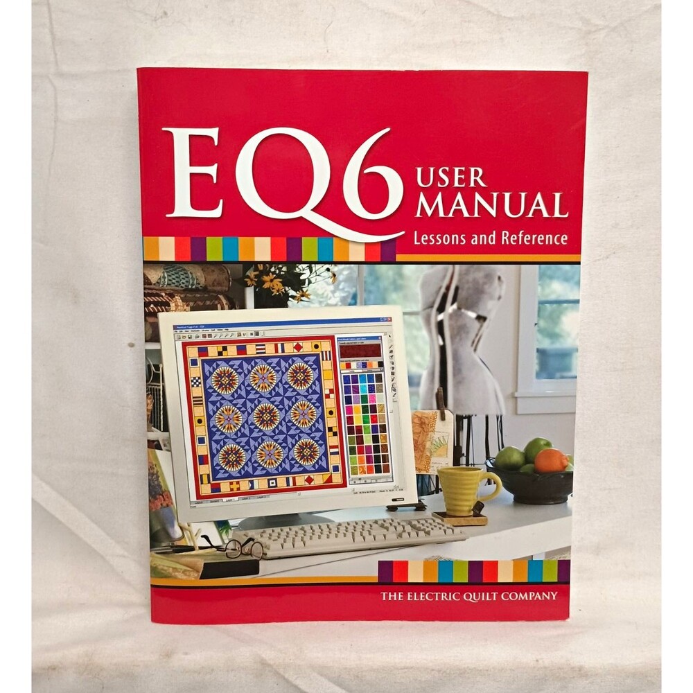 Electric Quilt 6 EQ6 Software CD & User Manual Quilting